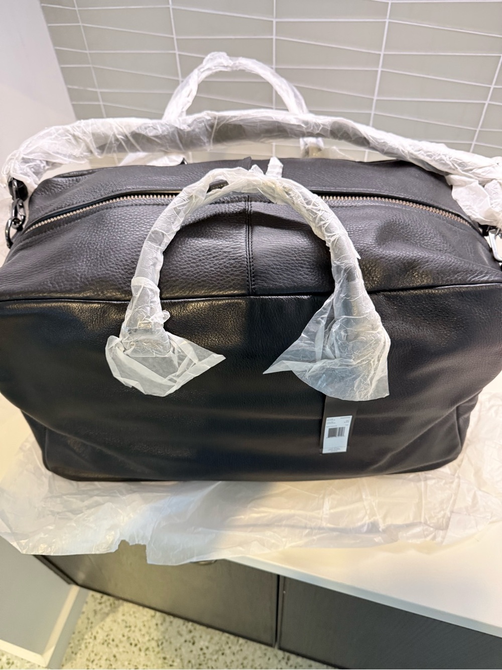 Marc by Marc Jacobs Black Leather Duffel Bag - Picture 6 of 10